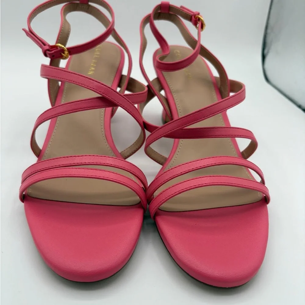 New Cole Haan Women's Pink Addie strap sandals/heels 8